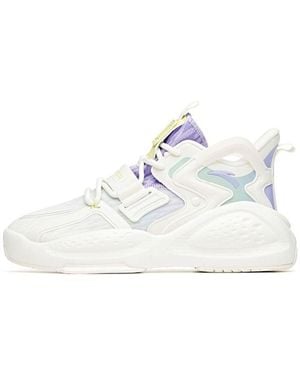 Anta (Wmns) Badao 2 Mid 'Fluorescent Light' - White