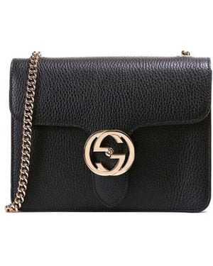 Gucci (Wmns) Leather Organ Satchel Single Shoulder Bag - Black