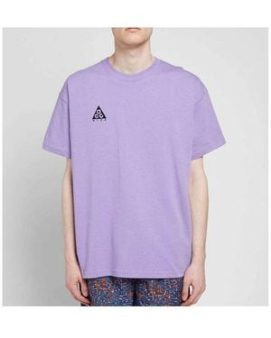 Nike Acg Logo Short Sleeve T-Shirt - Purple