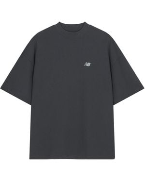 New Balance Nb Logo Cotton T-Shirt - Black