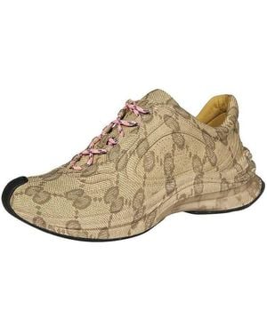 Gucci (Wmns) Run Sneaker Ebony Monogram' - Natural