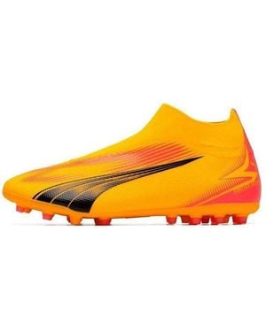 PUMA Ultra Match Mid Soccer Trainers 'Sun Stream Sunset Glow' - Yellow