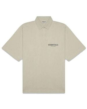 Fear Of God Fw20 Logo Polo Shirt 'Moss' - Natural