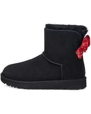 UGG Wmns Mini Bailey Bow Plaid Ribbon in Blue Lyst UK