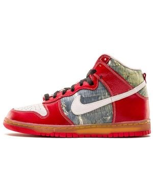 Nike Sb Dunk High Premium 'Shoe Goo' - Red