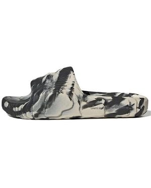 adidas Adilette 22 Slides 'Carbon Aluminium' - Brown