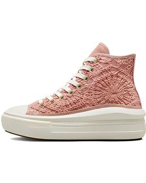 Converse (Wmns) Chuck Taylor All Star Move Platform High 'Daisy Cord' - Pink