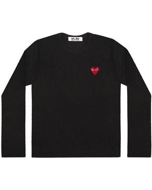 COMME DES GARÇONS PLAY Long -Sleeved T -Shirt - Black