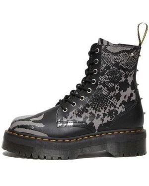 Dr. Martens Dr.Martens Jadon Boot Animal Clash Leather Platforms - Black