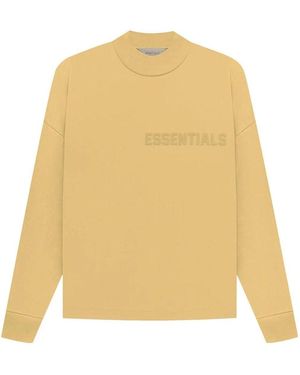 Fear Of God Ss23 Long Sleeve Logo Tee 'Light Tuscan' - Yellow