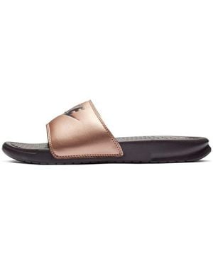 Nike (Wmns) Benassi Jdi Slide 'Metallic Bronze' - Brown
