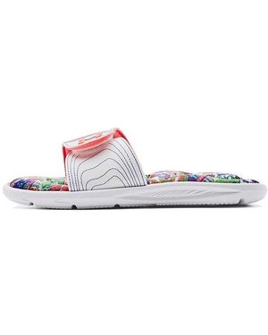 Under Armour (Wmns) Ignite 6 Graphic Footbed Slide Blitz' - White
