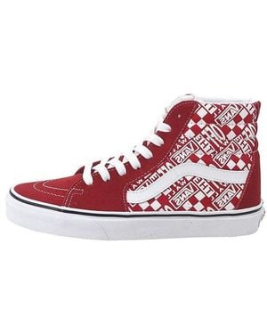 Vans Sk8-Hi Off The Wall Shoes - Red