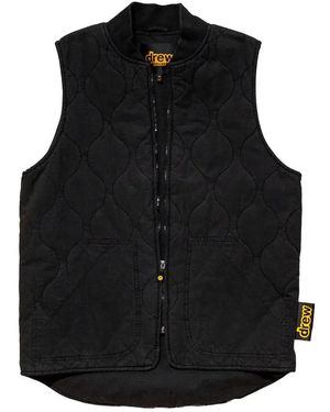 Drew House Cotton Ripstop Mascot Vest - Black