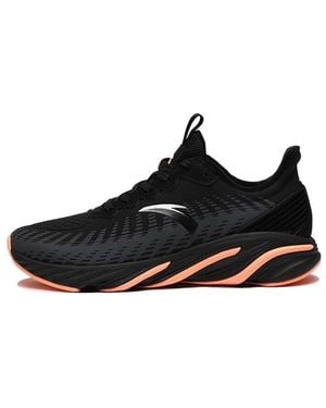 Anta (Wmns) Leather Running Shoes - Black