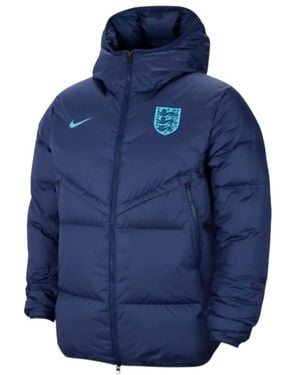 Nike 2022-2023 England Strike Storm Down Jacket - Blue
