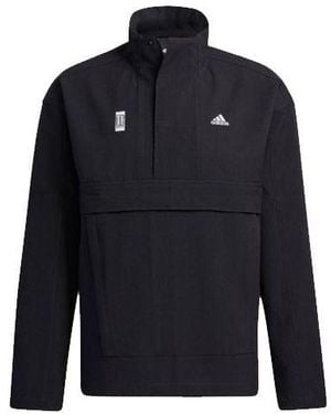 adidas Wj Anorak Series Casual Sports Woven Stand Collar Jacket - Blue