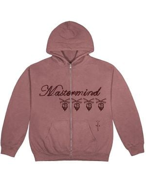 Travis Scott Cactus Jack S22 For Mastermind Skull Zip Up Hoodie 'Washed' - Purple