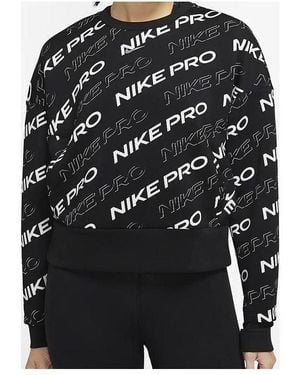 Nike (Wmns) Pro Dri-Fit Round-Neck Sweatshirt - Black