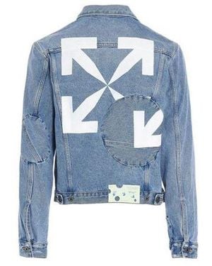 Off-White c/o Virgil Abloh Arrow Twist Denim Jacket 'Cobalt/ - Blue