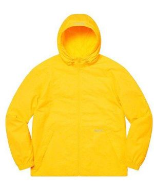 Supreme Reflective Zip Hooded Jacket - Yellow