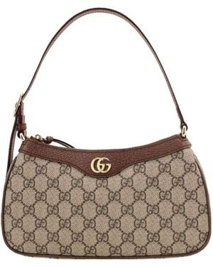 Gucci (Wmns) Ophidia Small Handbag Ebony' - Brown
