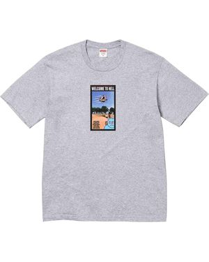 Supreme X Toy Machine Welcome To Hell 'T-Shirt - Blue