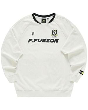 Fila X Beams Letter Printed Jumper - White