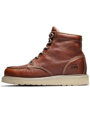Timberland Pro Barstow 6 Inch Wedge Work Boots - Brown