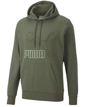 PUMA Classics Essentials Big Logo Hoodie - Green