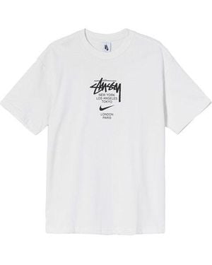 Stussy X Nike Logo Short-Sleeve Tee - White