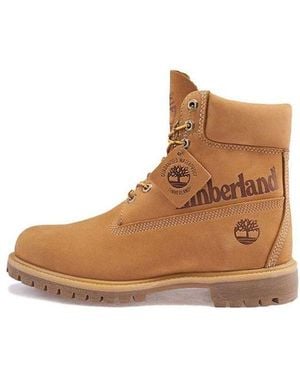 Timberland 6-Inch Premium Waterproof Boots 'Wheat Nubuck' - Brown