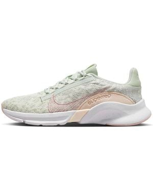 Nike (Wmns) Superrep Go 3 Flyknit Next Nature 'Pale Ivory Guava Ice' - White