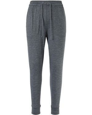 Nike Solid Mid-Waist Drawstring Joggers - Grey