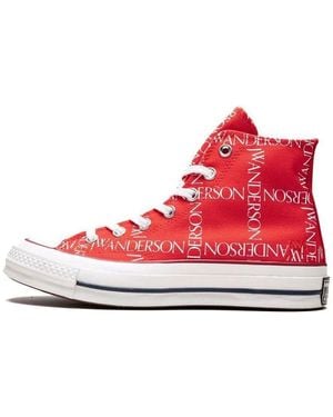 Converse J.W. Anderson X Chuck 70 Hi Top 'Grid' - Red