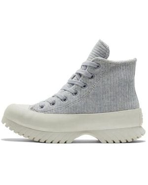 Converse Chuck Taylor All Star Lugged 2.0 High 'Striped Knit - Gray