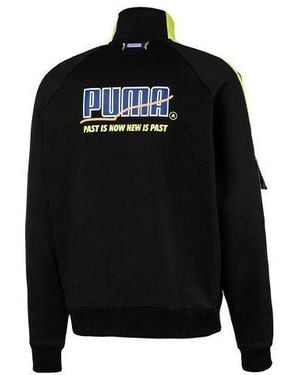 PUMA X Ader Error Printing Stand-Up Collar Jacket - Black
