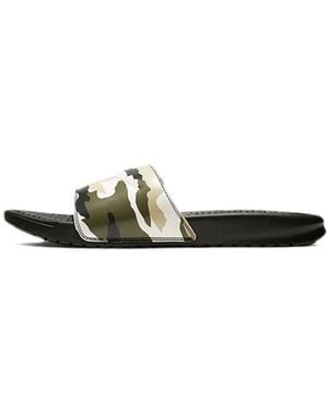 Nike Benassi Jdi Print Military Slippers 'Sequoia' - Green