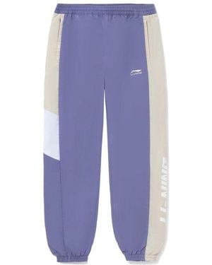 Li-ning Classic Colour Block Track Trousers - Blue