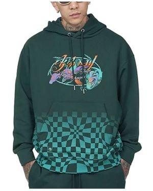 Li-ning Badfive Sports Basketball Series Printing Loose Hoodie 'Dark' - Green