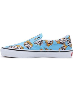 Vans Skate Slip-On Flame Dice' - Blue