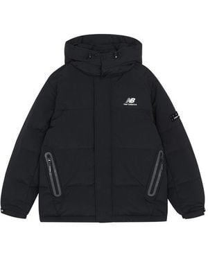 New Balance Warm Hooded Down Jacket - Blue