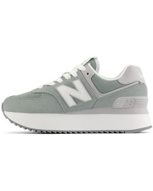 New Balance (Wmns) 574+ 'Juniper' - Gray