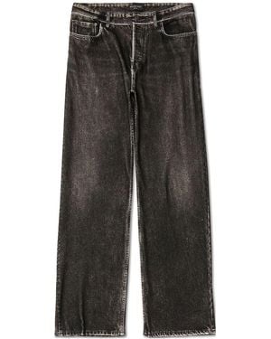 Balenciaga Denim Trompe L'Oeil Trousers - Grey
