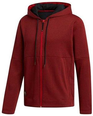 adidas Cny Cu Hoodie Basketball Sports Hooded Jacket - Red