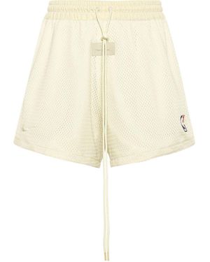Nike X Fear Of God X Nba Basketball Shorts Creamy - Natural