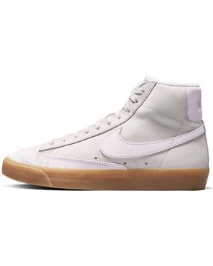 Nike (Wmns) Blazer Mid Premium 'Pearl Gum' - White