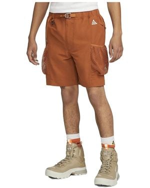 Nike Acg Snowgrass Cargo Shorts 'Dark Russet' - Brown
