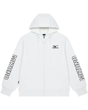 Mizuno Logo Sweat Jacket - White