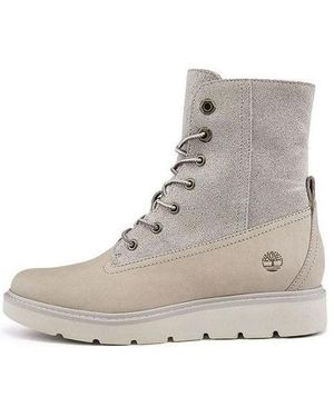 Timberland (Wmns) Auth Teddy Fleece Wide-Fit 'Winter Nubuck' - Grey